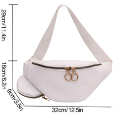 Women's Faux Leather Chest Purse with Coin Purse