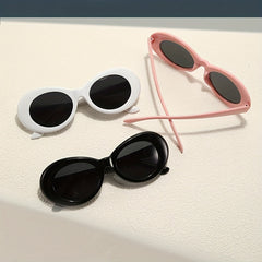 Y2K Oval Sunglasses UV400 Sun Shades Glasses