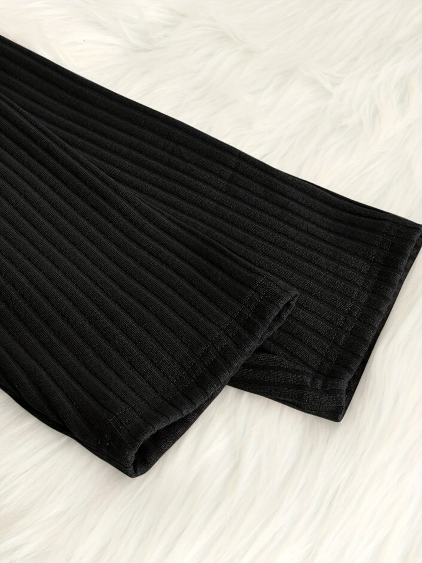 Women's Plus Ribbed Knit Waist Sleep Leggings