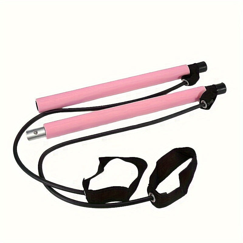 Pilates Stick With Resistance Rope for Full-Body Workout