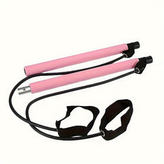 Pilates Stick With Resistance Rope for Full-Body Workout