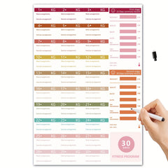 Fitness Weight Loss Planner 30 Days Gym Exercise Diary and Weight Loss Plan