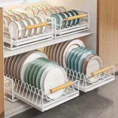 Kitchen Drain Dish Rack Iron Plate Drying Rack Large Capacity Dish Drainer