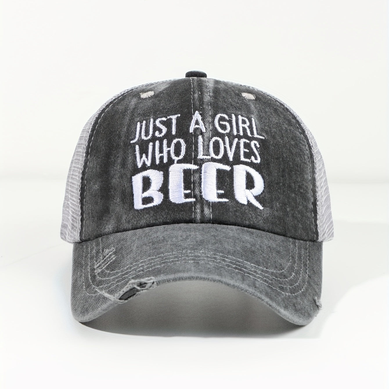 Beer Lover Ponytail Baseball Cap