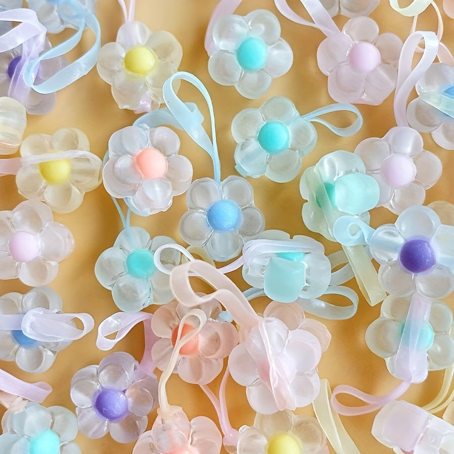 Colorful Rubber Bands Flower Star Hair Tie Children's Head Rope