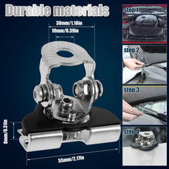 2pcs LED Light Bar Mounting Bracket Universal Adjustable Stainless Steel Holder