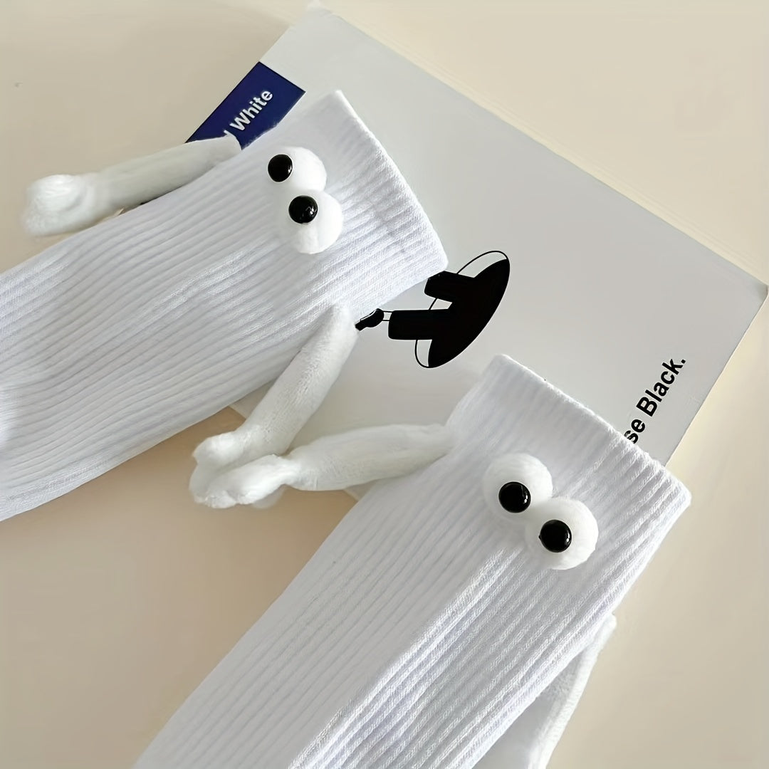 Couple Funny Socks with Magnetic Dolls - Unique Gift Idea for Couples