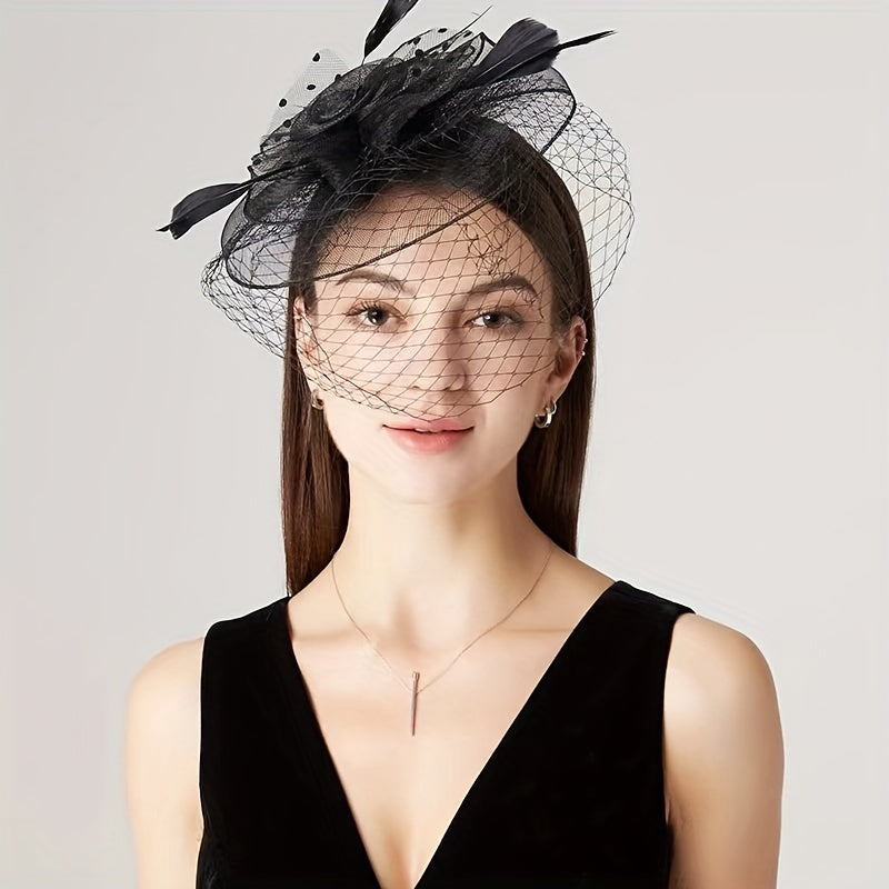Female Mysterious Gauze Hair Clip Lady Hair Accessories Headband