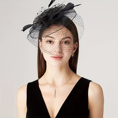 Female Mysterious Gauze Hair Clip Lady Hair Accessories Headband