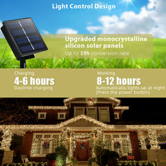 Outdoor Waterproof Fairy Garland String Lights Solar Lamp Decor