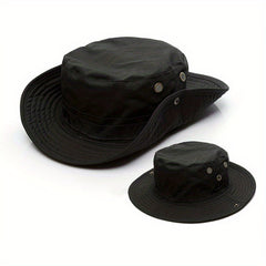Men's Camo Sun Protection Fishing Hat Wide Brim Foldable Cap