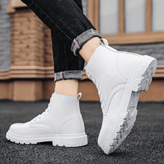 Men's Lace-up Ankle Boots Casual Walking Shoes