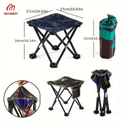 METABEST Portable Folding Stool for Camping Hiking Fishing