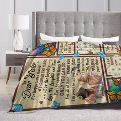 Sister Printed Blanket - Home & Outdoor Use - Sister's Gift