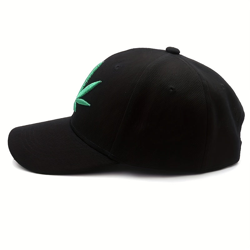 Leaf Embroidery Baseball Cap Camouflage Dad Hat Hip Hop Adjustable Sun Hats