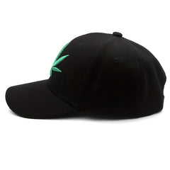 Leaf Embroidery Baseball Cap Camouflage Dad Hat Hip Hop Adjustable Sun Hats