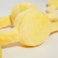 Duck Plush Earmuffs Yellow Orange Winter Ear Warmers Women