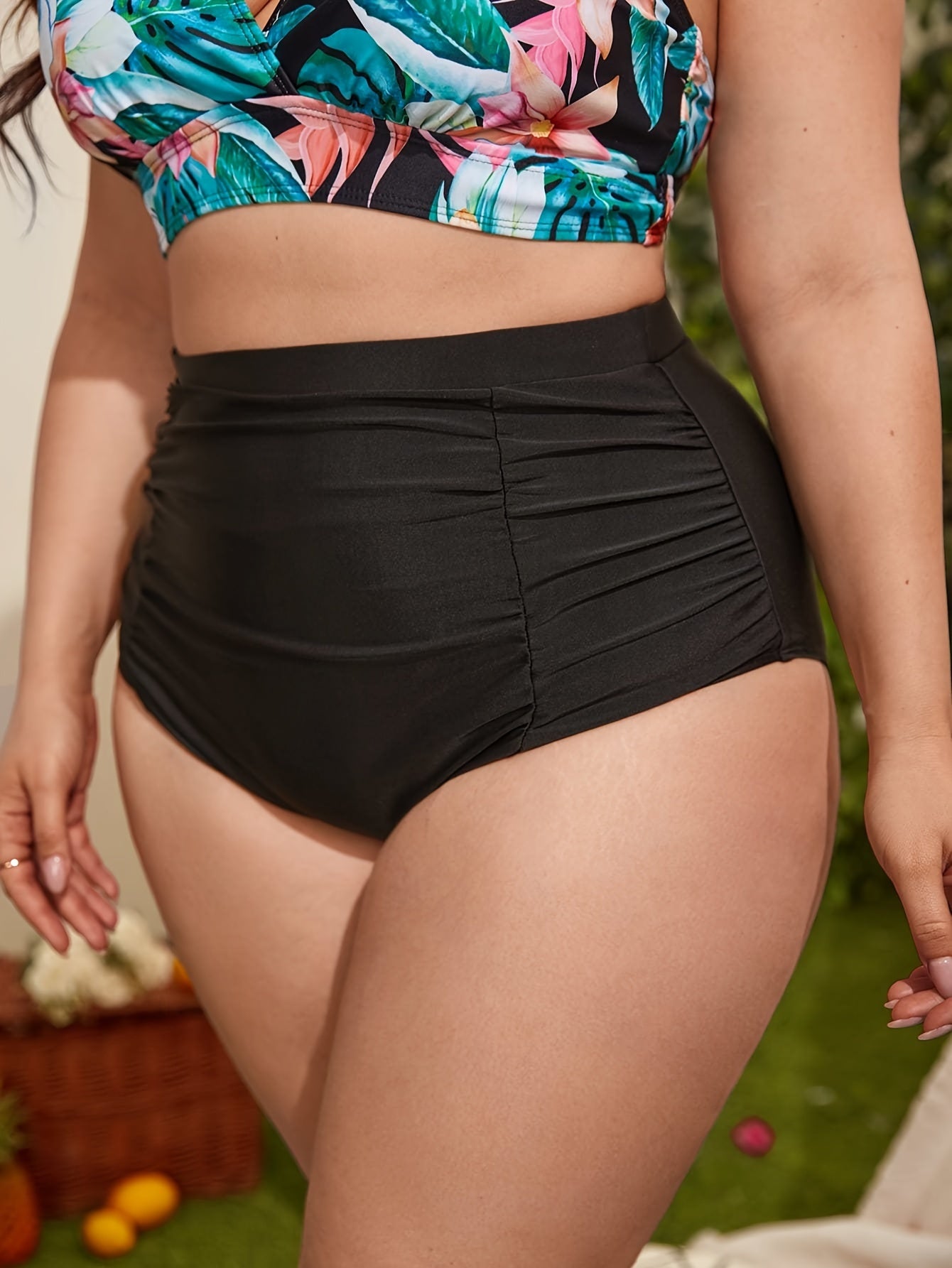 Modest Bikini Bottoms High Rise Swimwear Panty