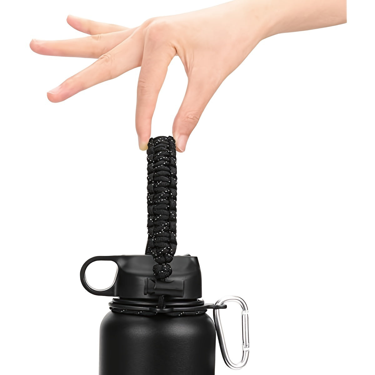 Water Bottle Handle Jumper - Fits 12oz to 64oz Bottles - Safety Ring and Lock