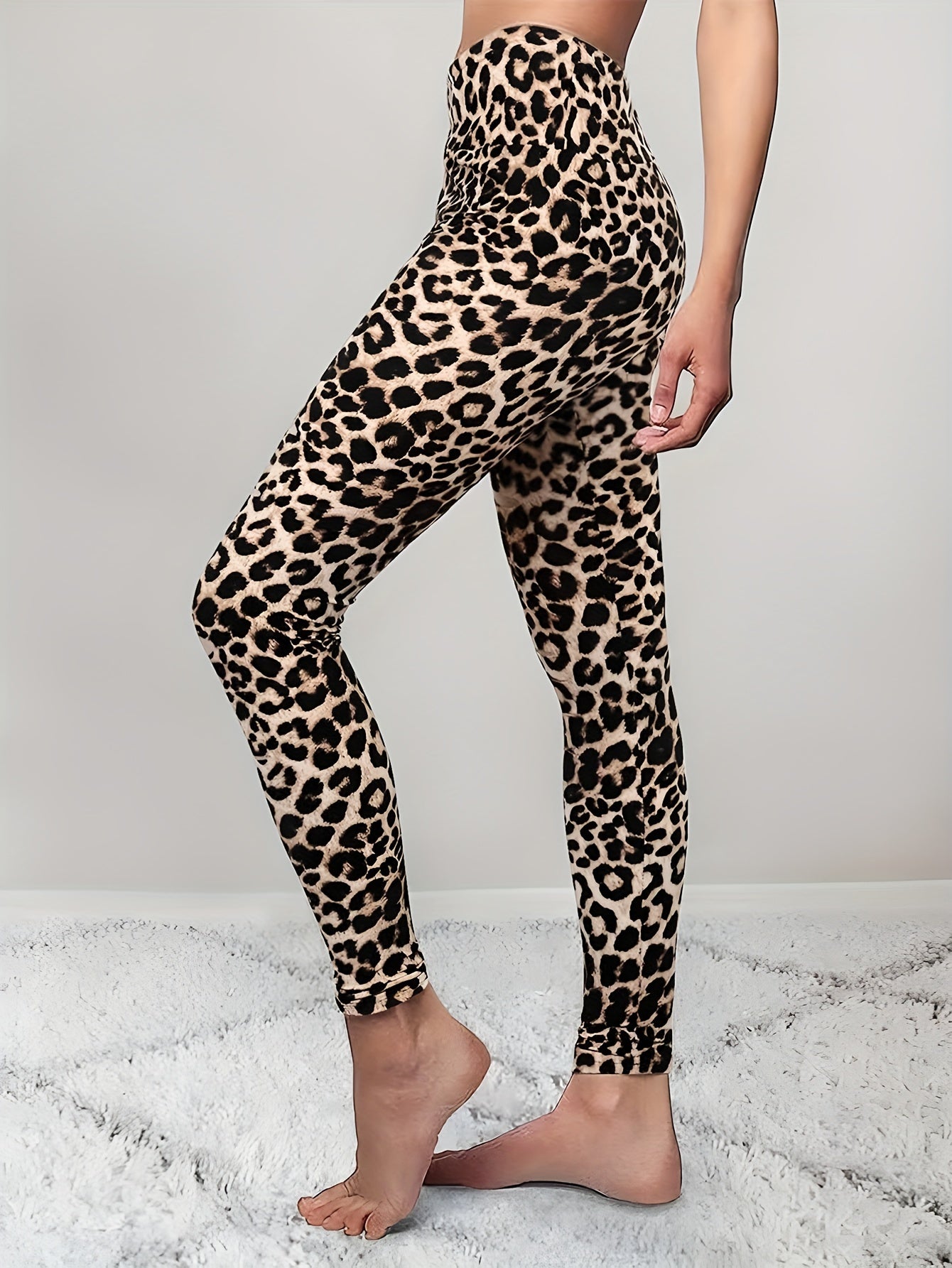 Christmas Snowflake Print Leggings for Women
