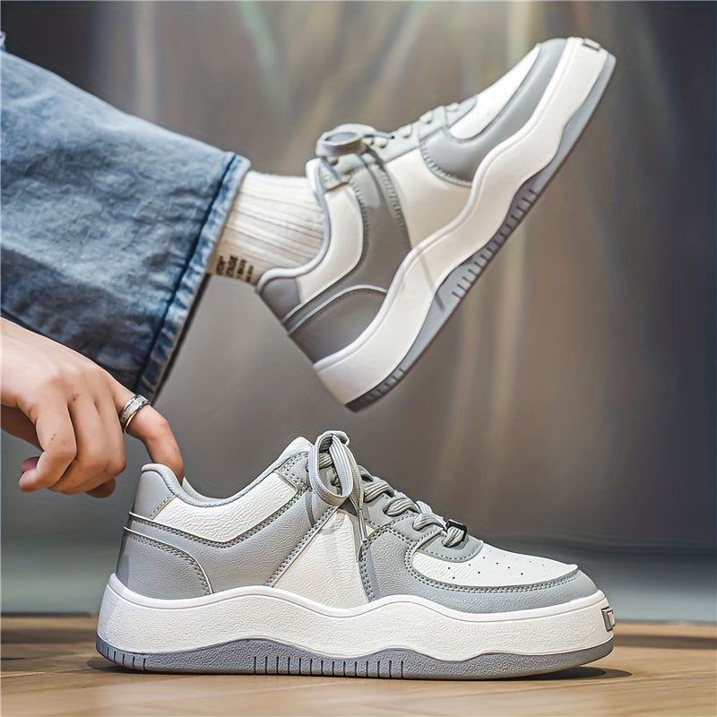 Men's Lace up Contrasting Sneakers Skate Shoes