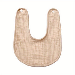 Baby Absorbent Bib U-shaped Cotton Feeding Bib