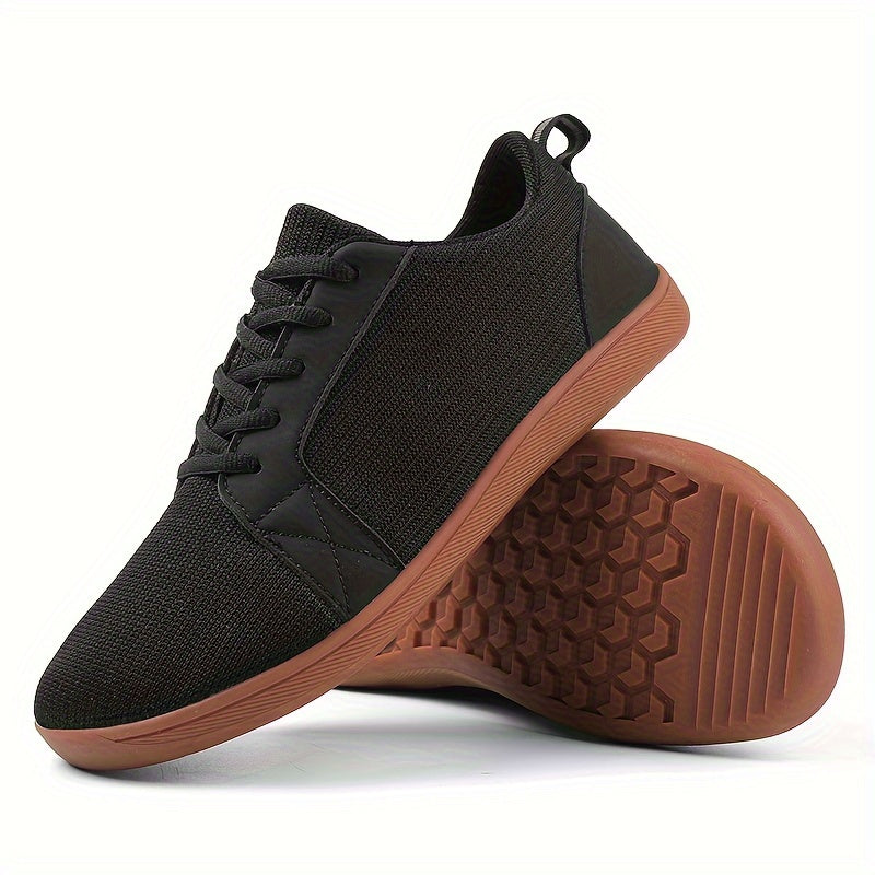 Men's Bowling Shoes Comfy Non Slip Solid Lace Up Sneakers