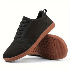 Men's Bowling Shoes Comfy Non Slip Solid Lace Up Sneakers