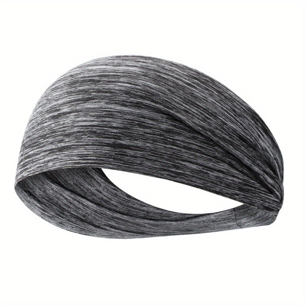 Breathable Elastic Headband Sweat Absorption for Women & Men