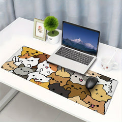Colorful Cat XL Mouse Pad 29.97x80.01cm