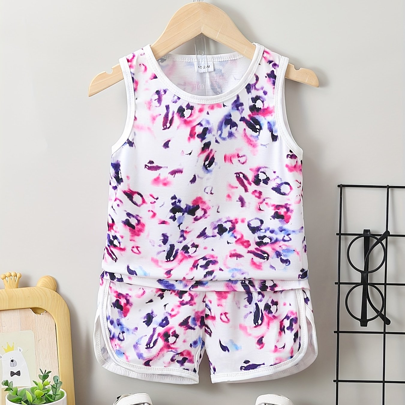 Teen Leopard Print Tank Top & Shorts Set for Summer
