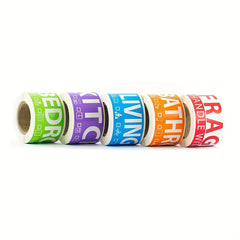 250 Home Moving Labels 1 Bedroom House 5 Coded Rolls Fragile Label