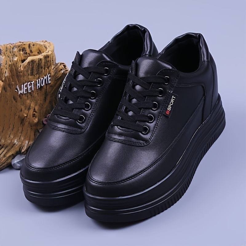 Women's Plush Lined Thermal Furry Chunky Sneakers