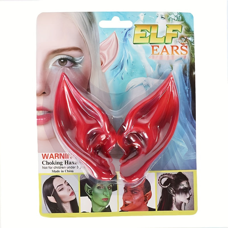 Latex Elf Ears Demon Witch Party Prom Dress Up Props