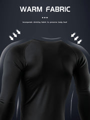 Athletic Compression Shirts Men Long Sleeve Cold Weather Baselayer Tshirt