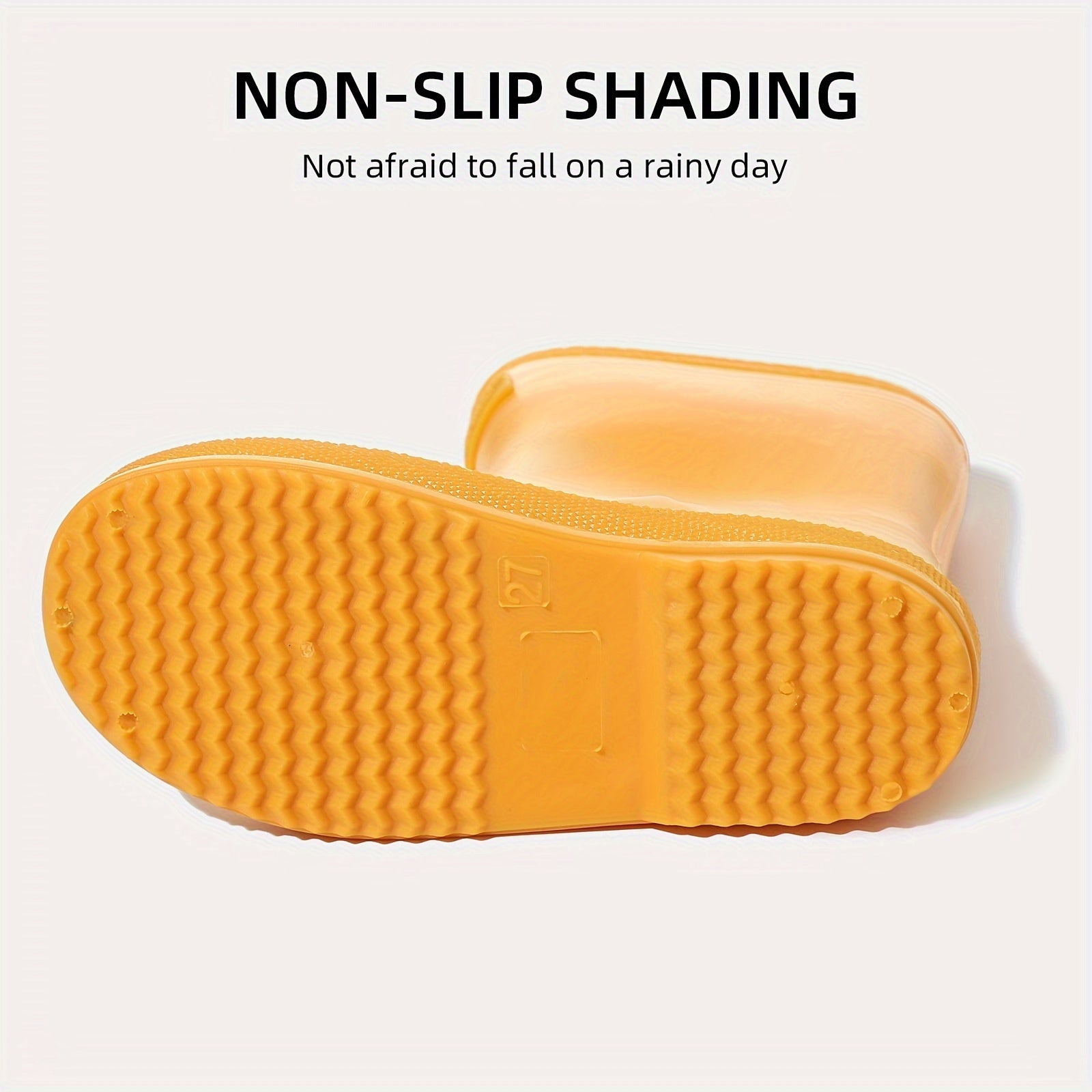 Solid High Top Rain Boots for Kids