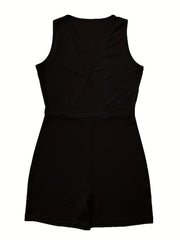 Surplice Neck Sexy Romper Jumpsuit