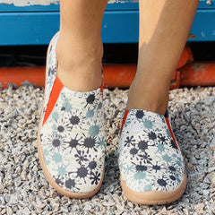Women's Printed Canvas Slip-On Soft Sole Casual Shoes