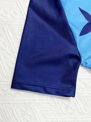 Toddler Boys Shark Swimsuit Set Short Sleeve Top & Shorts & Cap