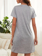 Soft & Comfy Short Sleeve Lounge Dress for Women