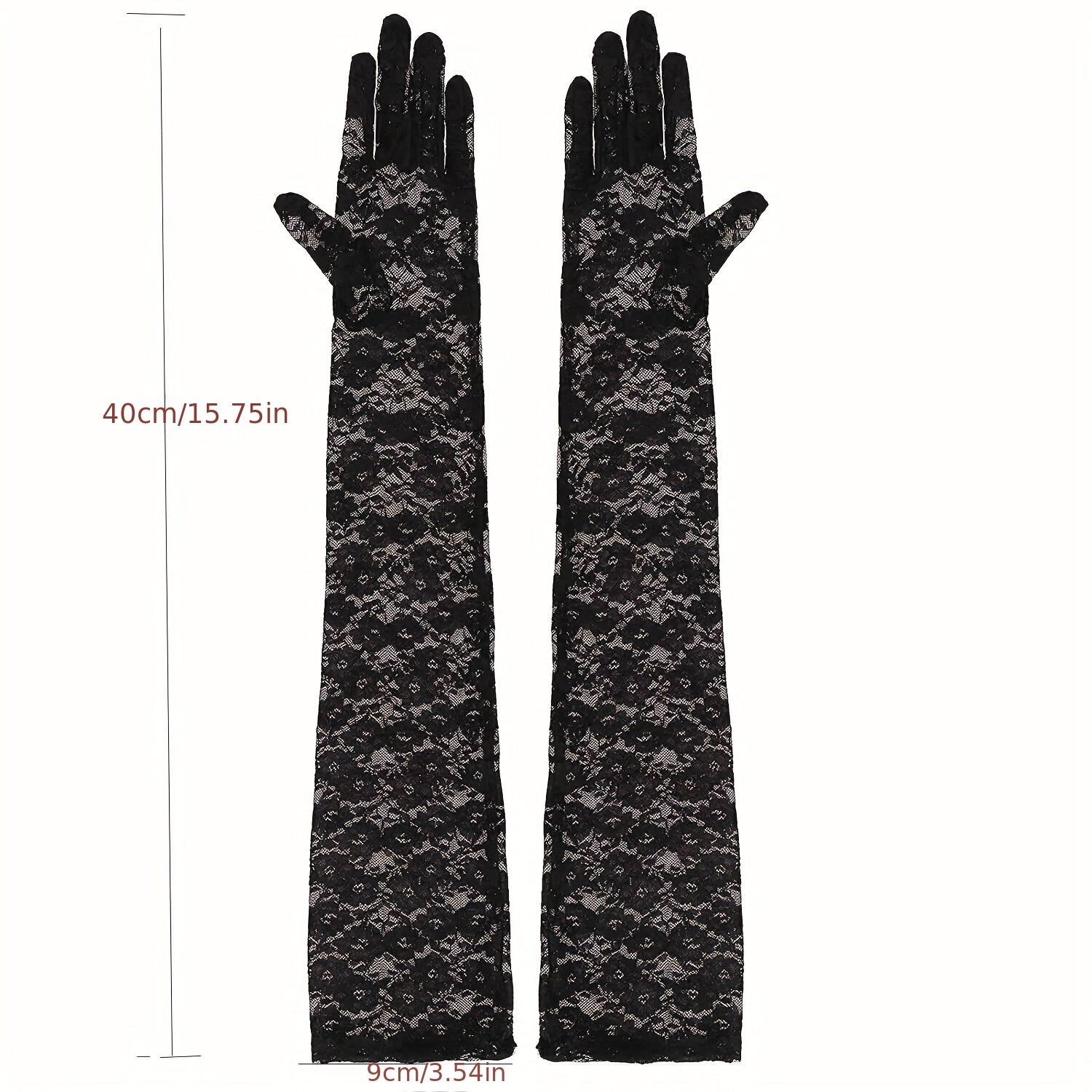 Floral Wedding Gloves Elbow Length Flapper Accessories