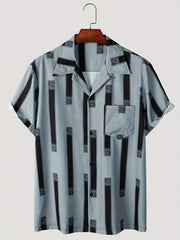 Men's Hawaiian Shirt Casual Button Up Short Sleeve for Summer Vacation