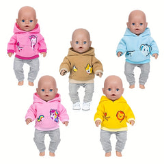 Doll Clothes for 17 Inch Dolls - Jumpsuit Integrated with Dolls