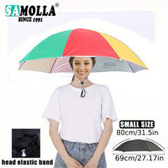 Portable UV Protection Umbrella Hat for Outdoor Fishing