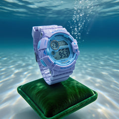 Waterproof Alarm Clock Digital Sport Wristwatch for Girls Teens Women