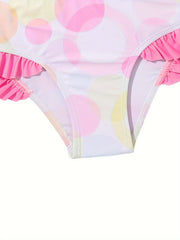 Girls Ruffle Trim 3pcs Bikini Set