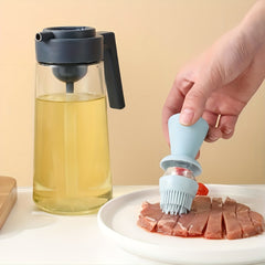 Glass Dispenser Bottle for Kitchen Outdoor BBQ Camping Picnics