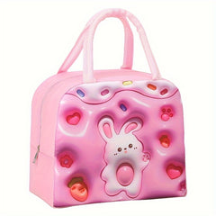 3D Cartoon Pattern Lunch Box Bag Insulated Portable Bag