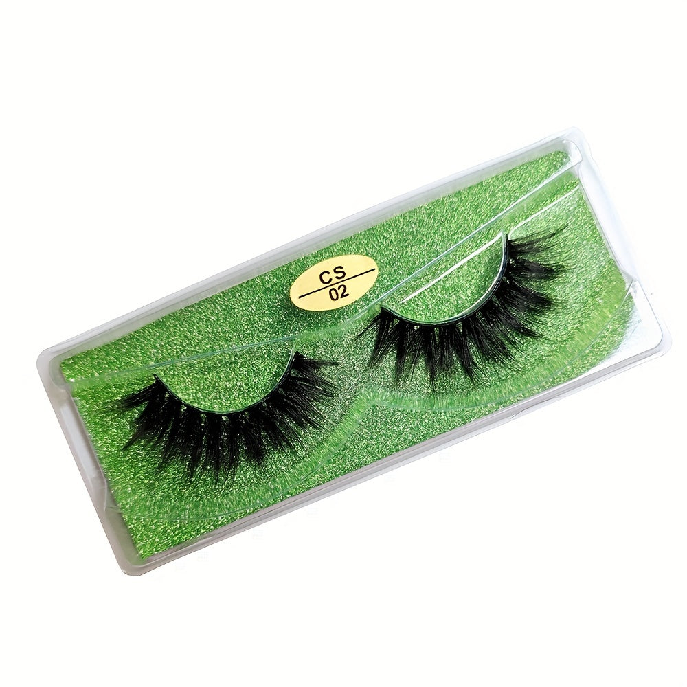Soft & Fluffy 3D Mink Lashes - Glitter Natural False Eyelashes