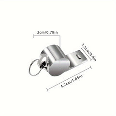 2pcs Stainless Steel Referee Whistles with Lanyard